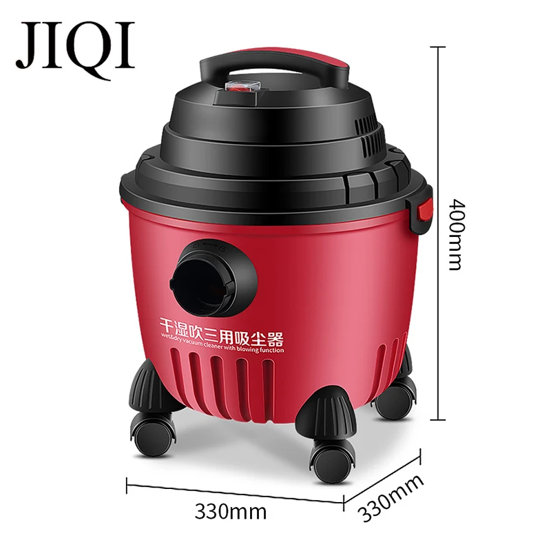 JIQI Vacuum Cleaner Hand Rod Dust Collector Barrel Type Dry&Wet Powerful Suction Aspirator Cleaning Sweeper Brush Dust Catcher