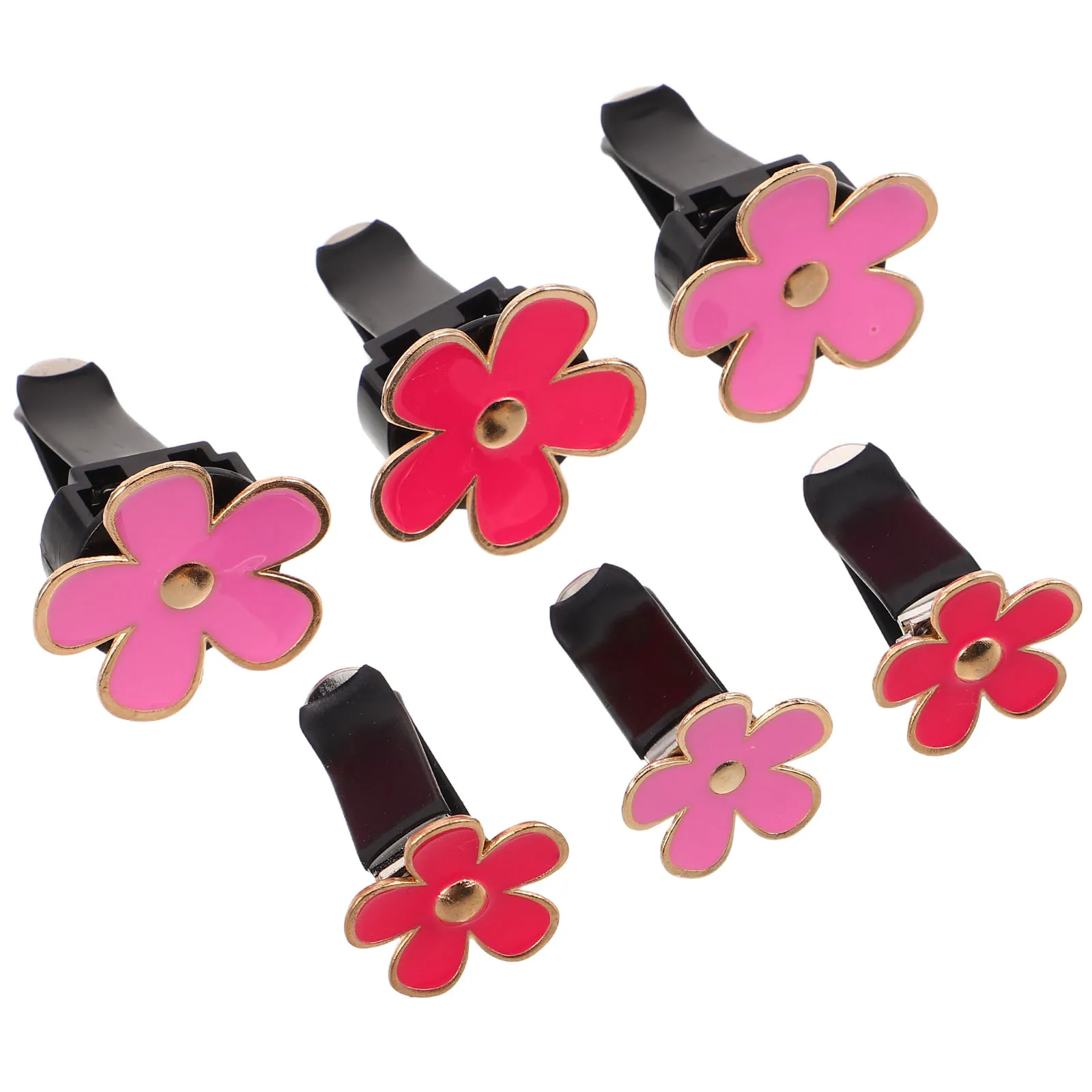

1 set Car Aromatherapy Air Vent Clips Metal Flower Scented Perfume Essential Oils Accessories Women Cute Daisy Design Long