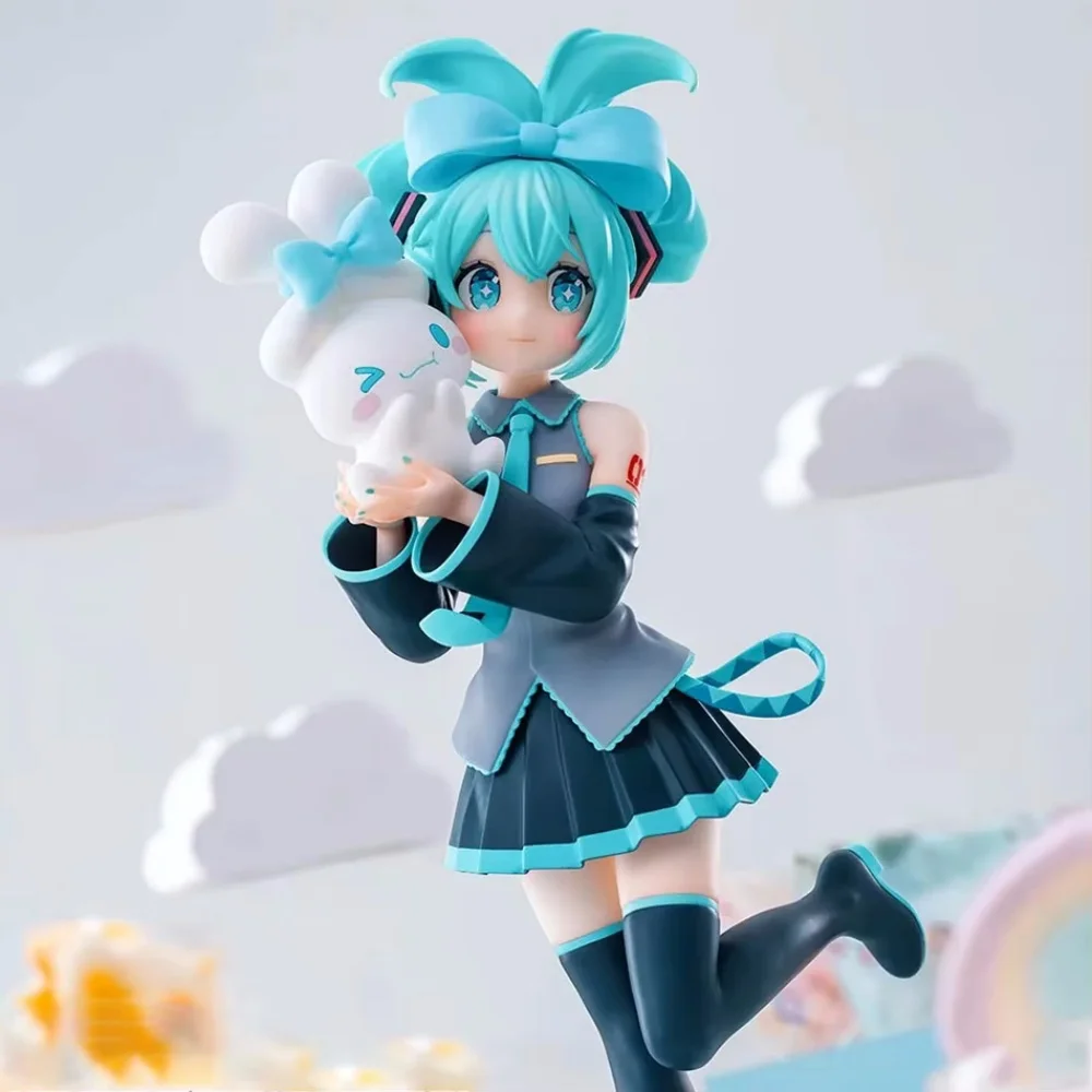 Anime Hatsune Miku Kawaiii Figur 19cm PVC-Modelle Sammlerstücke Schreibtischdekoration Spielzeug Geburtstag Niedliches Geschenk – Detail 3