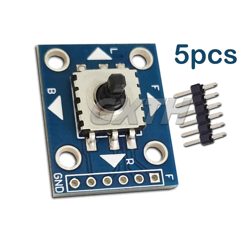 5pcs Five Way Switch Module Independent Button IO Port 5D Joystick Microcontroller