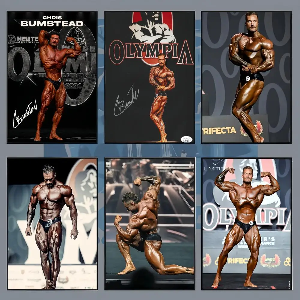 Chris Bumstead Bodybuilder Fitness Poster Aesthetic Wall Art for Bedroom Study Office Home Decor Gift