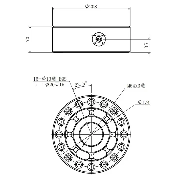 Custom Digital 100t Pancake Load Cell Tension Shear Web Load Cells Force Sensor For Tension Compression Force Measurement