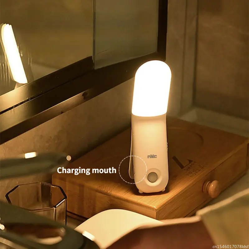 Youpin-Luz LED NVC con Sensor de movimiento para pasillo, luz nocturna de inducción magnética para mesita de noche, luces nocturnas de emergencia para armario