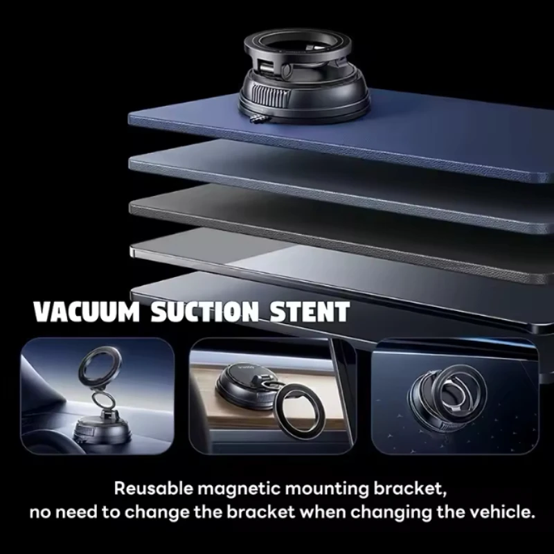 720 ° حامل هاتف MagSafe حامل حلقي للهاتف المغناطيسي دواسة القدم قبضة مغناطيسية مناسبة لهاتف iPhone 17 16 15 14 Android للياقة البدنية #5