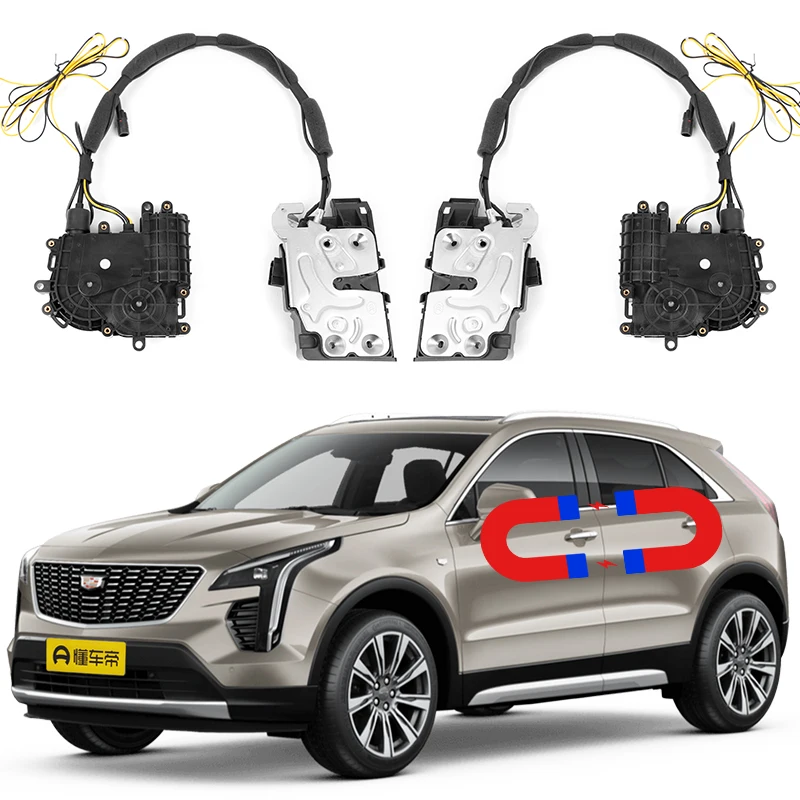 For Cadillac XT4 Electric suction door refitted automatic locks Car Intelligence Soft Close accessory tools Electronic lock