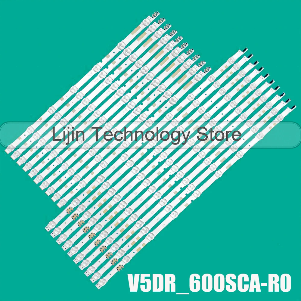 

20pcs/Kit LED strips for SAMSUNG 60 TV UN60JS7200 UE60JU6872 UE60JS7200 UE60JU6850 UA60JS7200 V5DR_600SCA_R0 V5DR_600SCB_R0