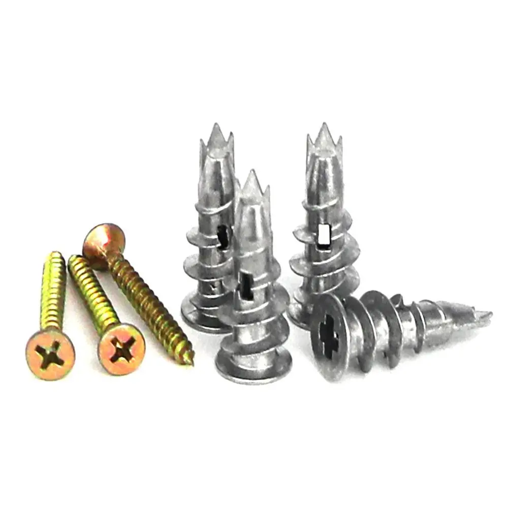 

54pcs Self-Drilling Screw Assortment Kit Prevent Loose Corrosion Resistant Heavy Duty Metal Wall Screws Fastening