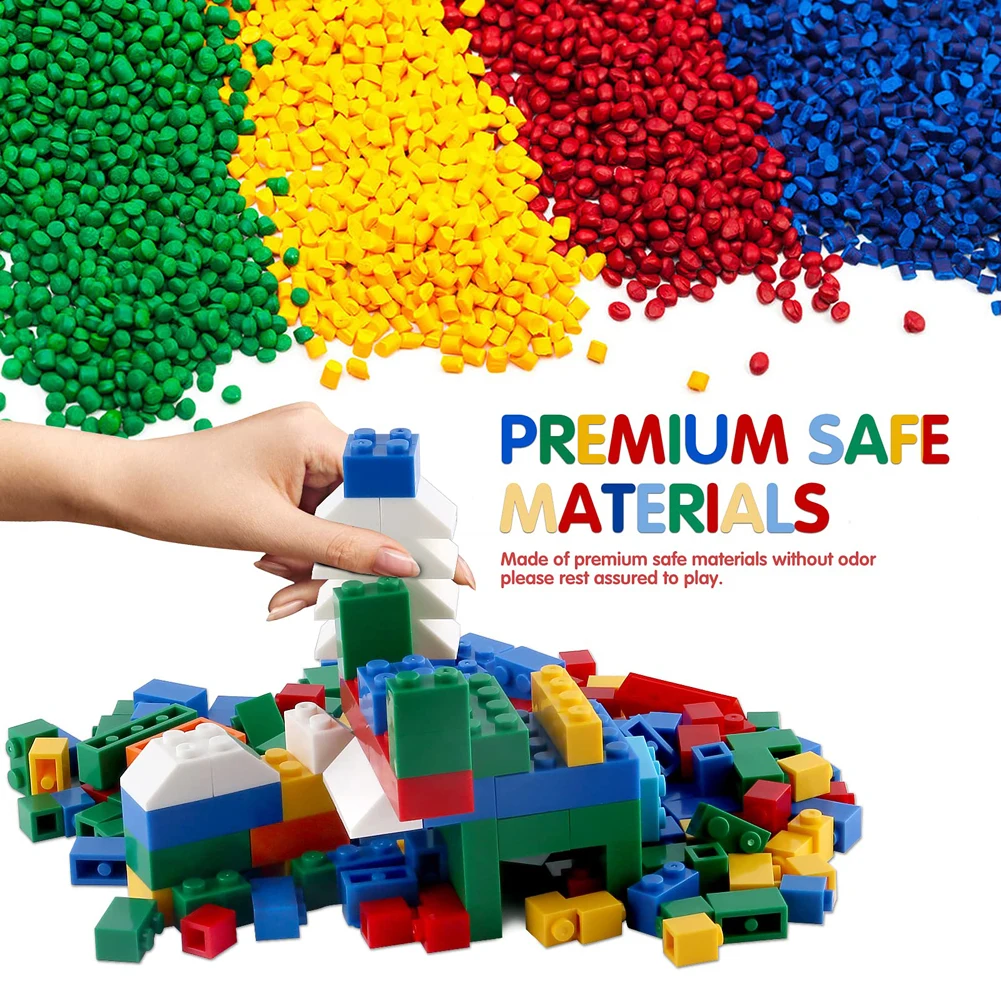 1000 DIY Kreative Bausteine Großes Set Urbane Klassische Bausteine Zusammengebautes Geburtstagsgeschenk Pädagogisches Kinderspielzeug – Detail 4