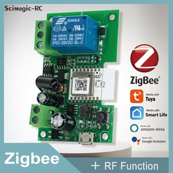 Zigbee Tuya Ewelink  Smart Switch Module DC 5V 7-32V 1 Way Wireless Switch Relay Compatible With Alexa Google Home