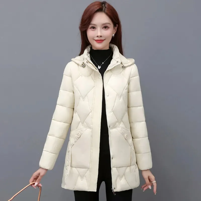 Plus Size 6XL Donzen Katoenen Jas Dames Parka's 2023 Herfst Winter Nieuwe Warme Katoenen Gewatteerde Jas Lange Koreaanse Bovenkleding Dames tops