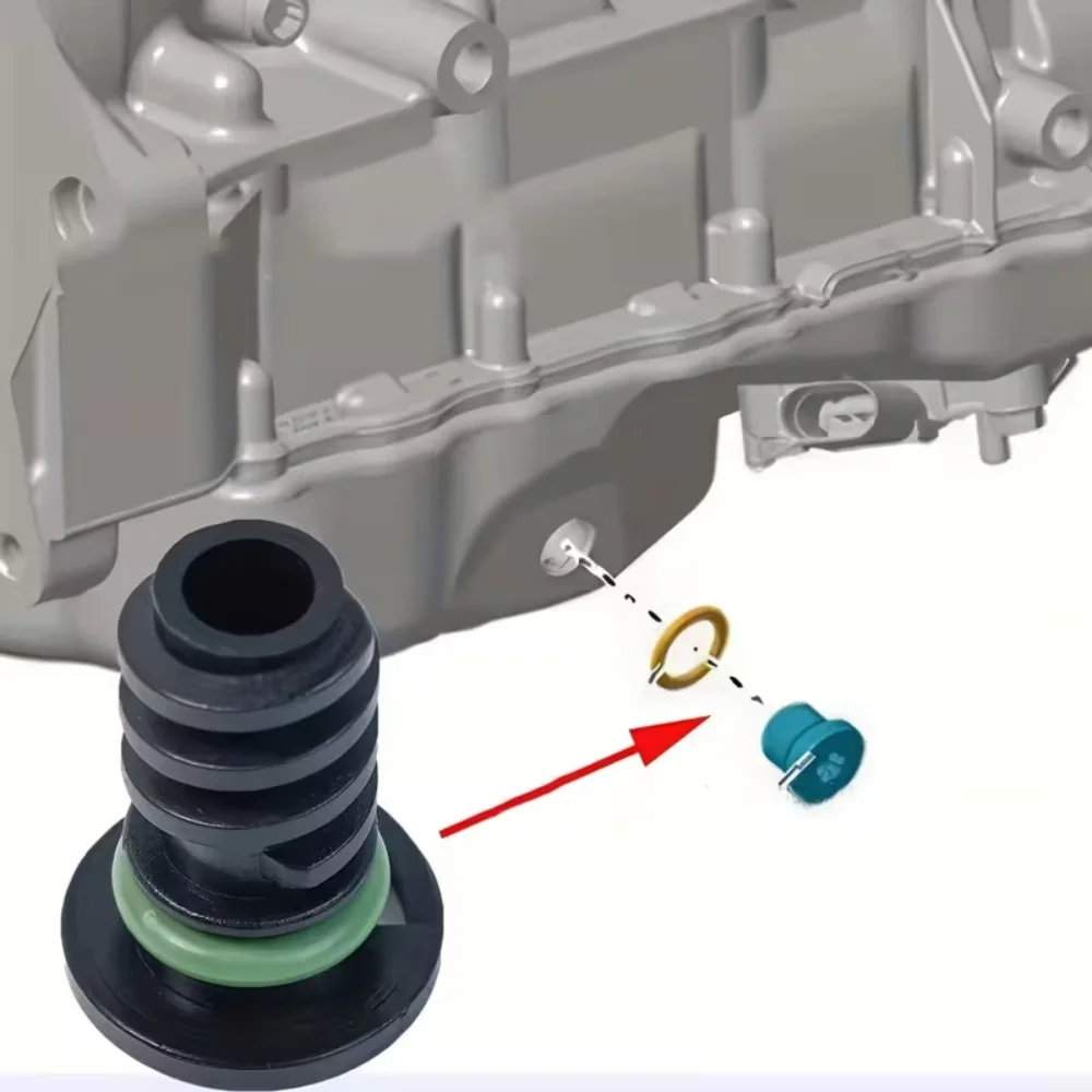 

For Mercedes E300L C200 E53 S63 S550 S450 S320 Oil Pan Drain Plug High-Quality Engine Oil Drain Plug With Green Ring Seal