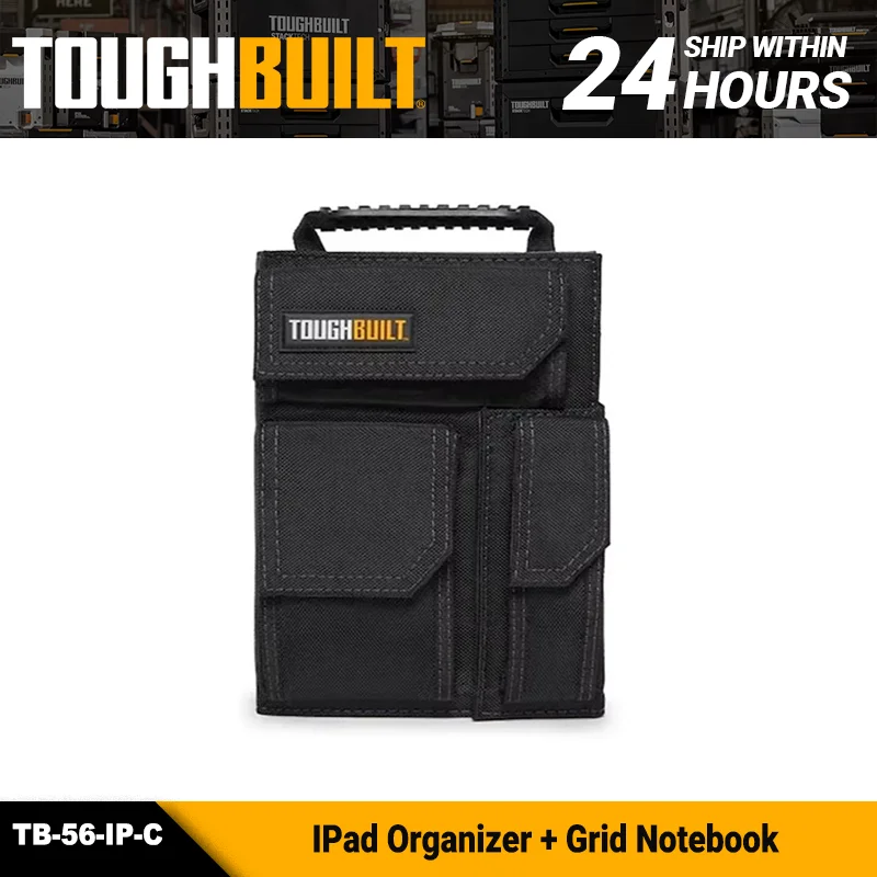 toughbuilt-tb-56-ip-c-organisateur-pour-ipad-et-rangement-pour-blocs-notes-a-grille-sac-a-outils-durable-pliable-et-portable-de-haute-qualite