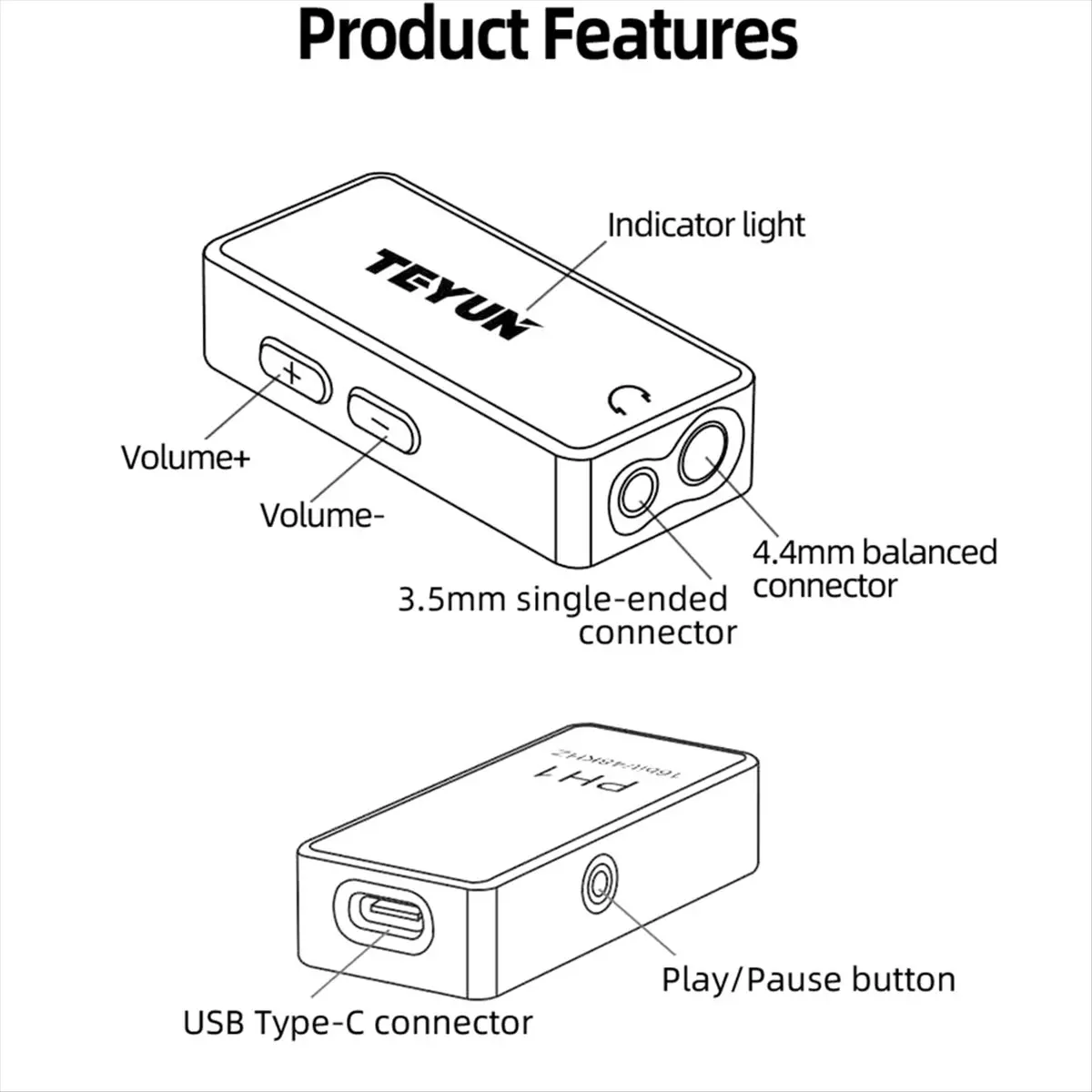 A1001F Perfect ★◀◁ HIFI Audio Decoder Amplifier Lossless Decoding Earphone Amplifier Balancer High/Low Impedance for Earphones B