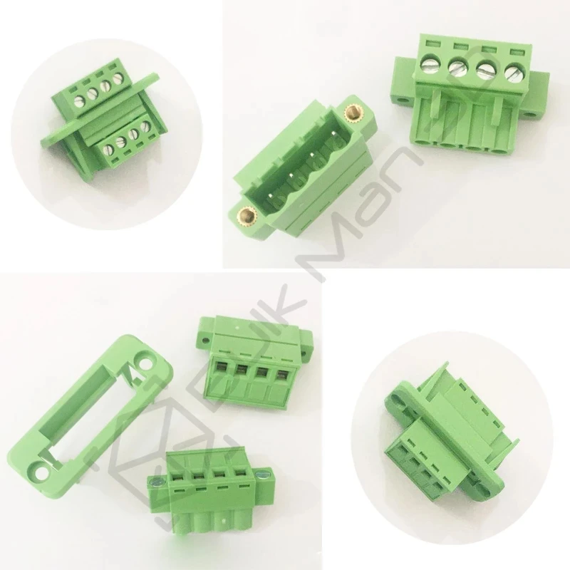 Bloco terminal de encaixe Solda-livre, através da parede, 2 grupos, 2EDGWC, 15EDGWC, passo 3.81mm, 5.08mm, 2mm, 3mm, 4mm, 5mm, 6mm, 7mm, 8mm, 9mm, 10mm, 12p. P.