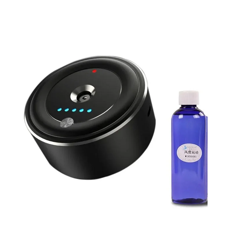 Intelligent Car Scent Aroma Machine USB Rechargeable Ultrasonic Oil Aromatherapy Fragrance Diffuser Air Freshener with 100ml oil