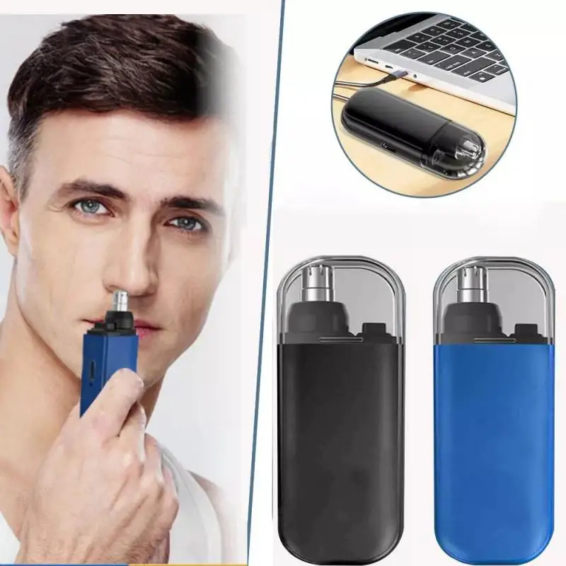 

Mini Electric Nose Hair Trimmer for Men And Women Rechargeable Water Washable Nasal Hair Grooming Tool