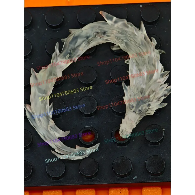 Mini figura de bloques de construcción, modelo de dragón de cristal, accesorio, modelo de ensamblaje de efectos especiales, juguete decorativo, regalo coleccionable
