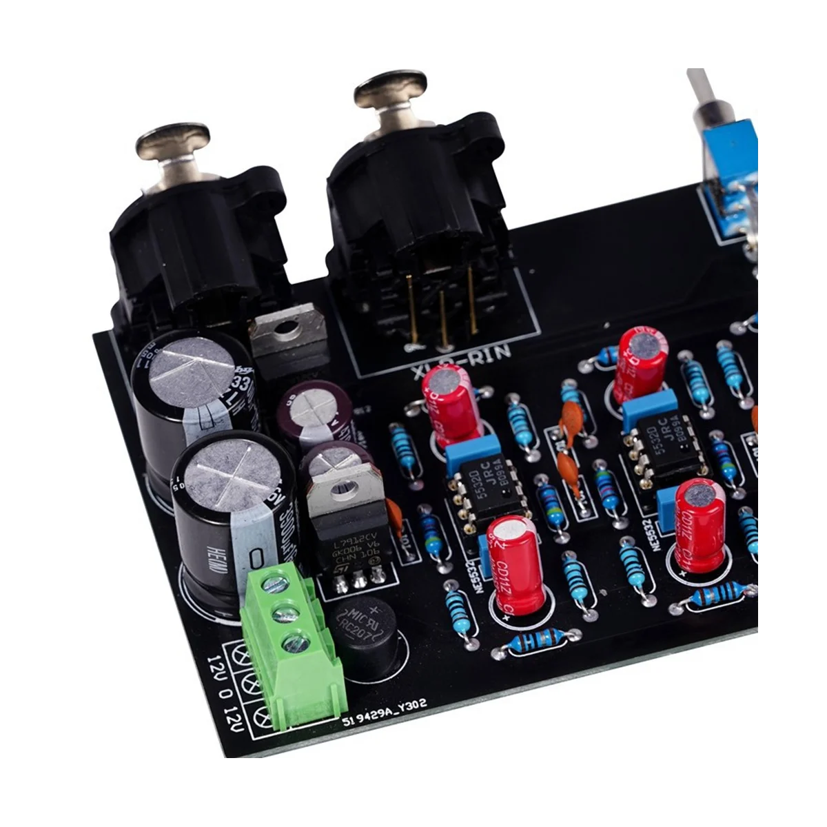 Balanced Input Power Amplifier Board Non-Balanced Input Turn Balanced Output Board Dual Channel DIY Home Audio Amplifier