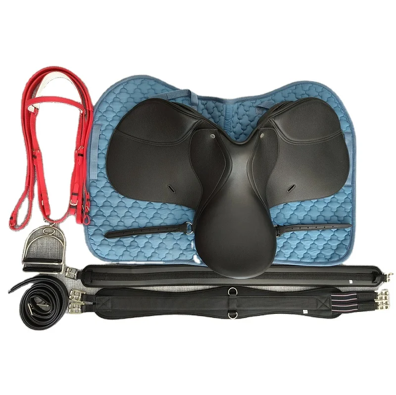 Horshi In Stock English saddle set. English saddle kit .saddle suit with full accessories