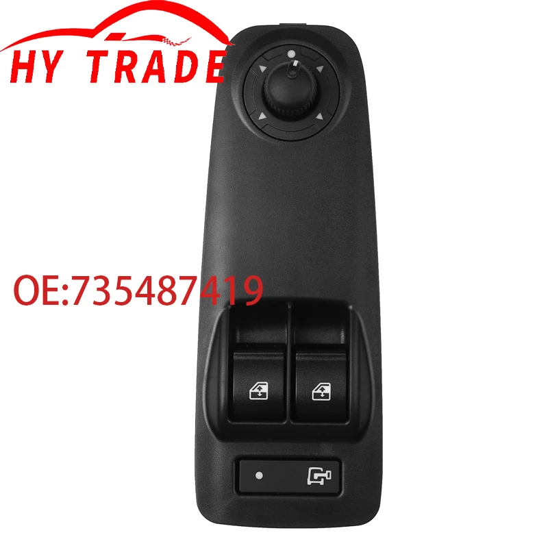 New Electric Window Control Switch 735487419 6490X9 6554XN 735532903 735487423 Fit For Fiat Doblo Ducato 2006-15