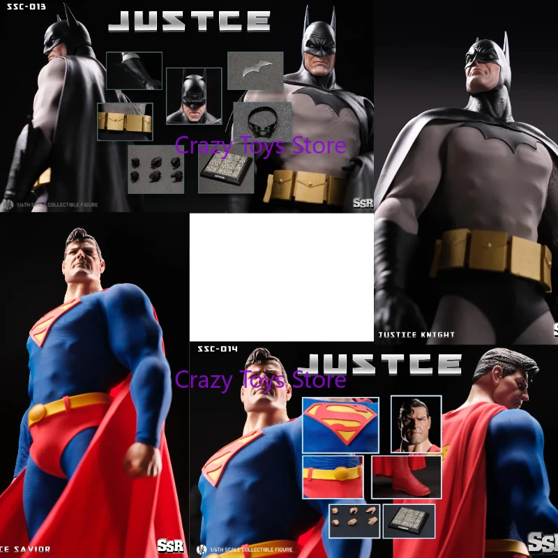 

В наличии SSR SSC-013 SSC-014 1/6 Комический персонаж Супергерой Лига Справедливости Темный рыцарь Супермен Полный набор 12-дюймовой фигурки