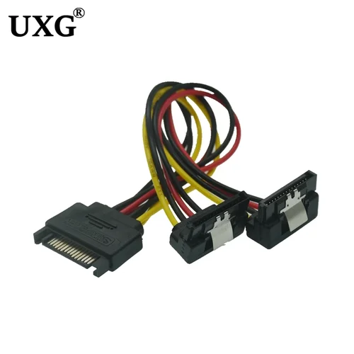 Imagen 2 del producto Cable adaptador de corriente IDE Molex de 4 pines a SATA 2 Serial HDD, conector de disco duro macho a hembra, Cable de extensión Molex SATA