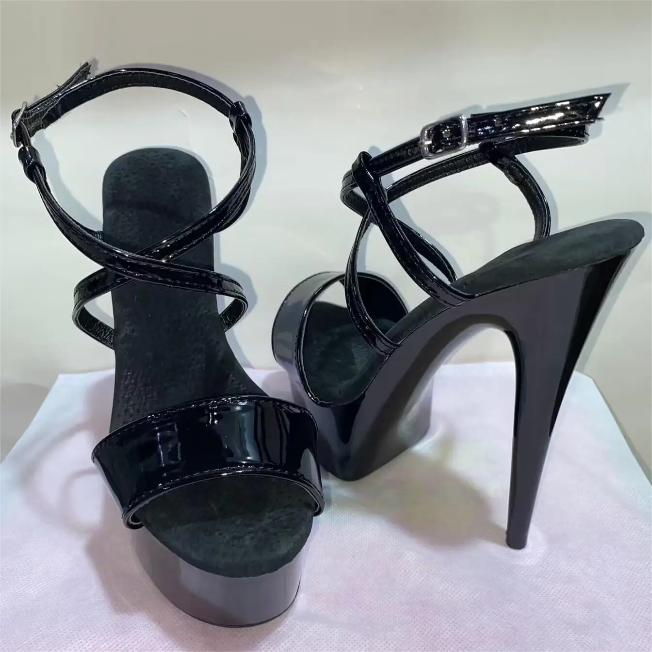 Hot 6 inch Roman hollow fashion sexy heels princess banquet performance 15 cm high heel dance shoes