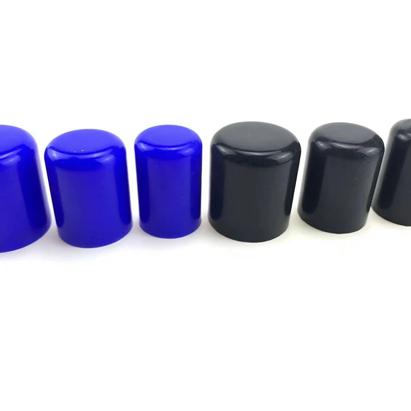 Siliconen Blanking Cap Intake Vacuümslang Eindplug Plug Siliconen 10PCS Set ID4mm 6mm 8mm 10mm 12mm 14mm Autoslang Zwart Rood Blauw