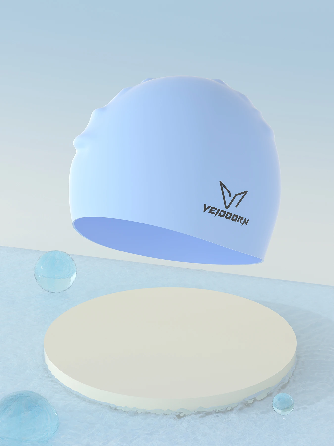 Wasserdichte Silikon-Schwimmkappe, professionelle Schwimmkappe für Erwachsene mit langen Haaren, für Damen und Herren, kein Haarziehen, weich, kompatibel mit Schwimmbrillen – Detail 16