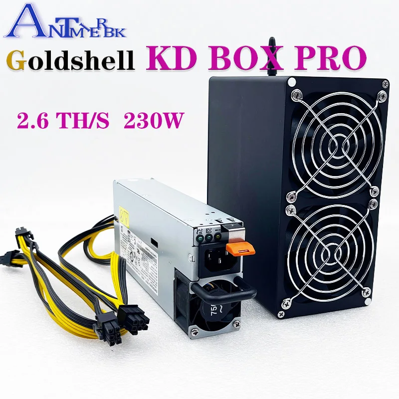 Точечные товары, новый выпуск, Золотая оболочка KD BOX Pro 2,6 T, Майнер Hashrate KDA, обновленный от KD BOX