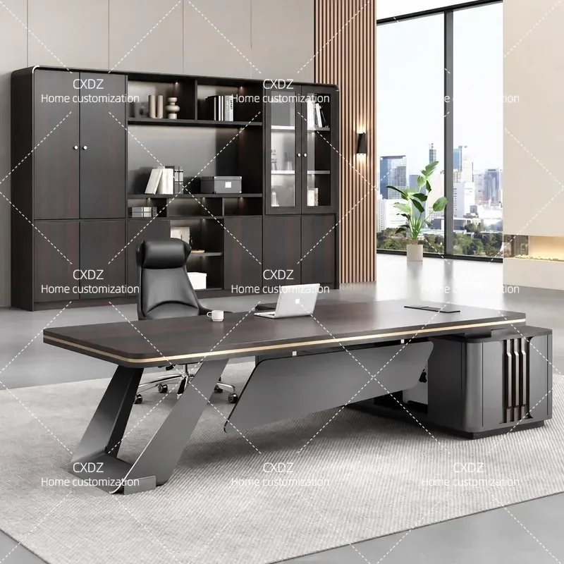 Modern Luxury Executive Desk and Chair Set Simple Office Furniture for Manager President Room High End Business Workstation