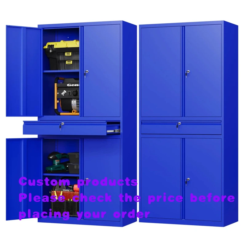 custom.PULAGE Garage & Home Office Storage Solution - Utility Room Cabinet with Security Feature