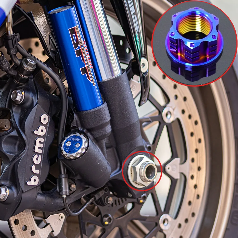 FLAWLESSTI Gr5 التيتانيوم الترباس مسند القدمين الفرامل ABS القرص خزان النفط المفك الترباس الجبهة الخلفية المحور Swingarm الجوز لسوزوكي GSX-R1000