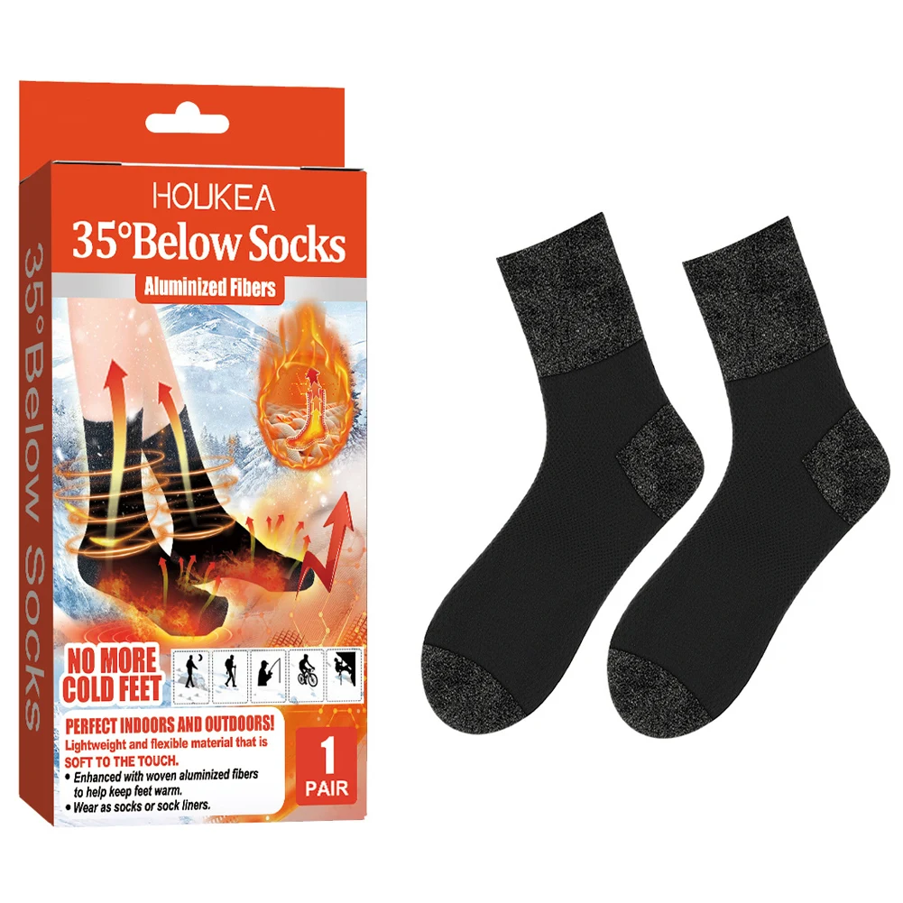 

Thermal Heated Socks Outdoor Ski Socks Warm Heating Socks Foot Warmer Socks for Sports Camping Skiing Fishing