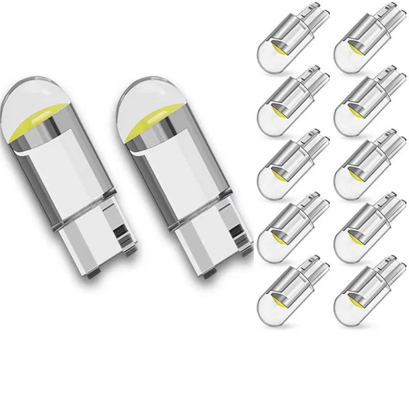 License Plate Bulb for Car, LED Canbus Glass, Reading Dome Lamp, Marker, White Light, T10 DC, 12V, 6000K, 1Pc, 10Pcs, 200Pcs