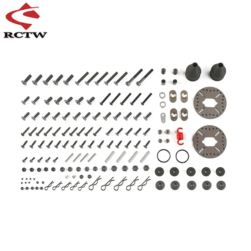 Screw Nuts DIY Kit Rc Car Repair Screws Fastener Set for Repairing 1/5 Losi 5ive T ROFUN ROVAN LT KingmotorX2 Truck Spare Parts