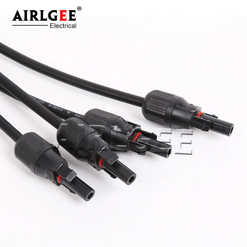 IP67 1 To 2/3/4 Way Solar PV Connector Y Type Connector Male To Female Parallel Connection Solar Panel System