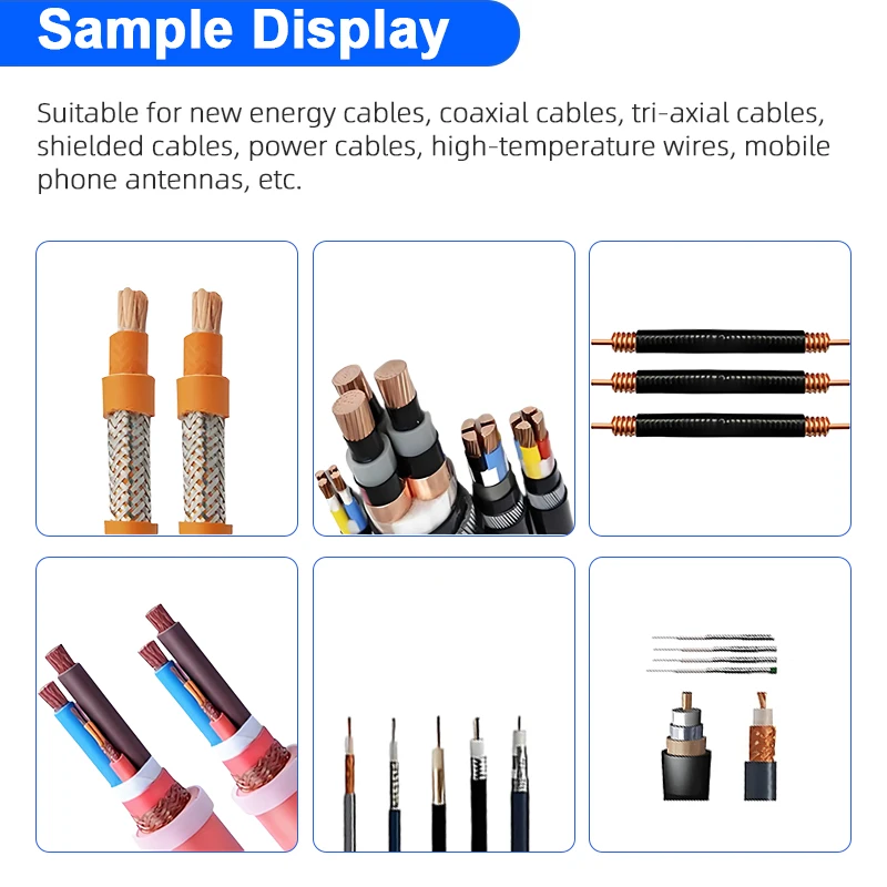 1-7mm² Coaxial Cable Stripping Machine Semi-Automatic Coaxial Cable Wire  Stripper For New Energy Shielded Cables