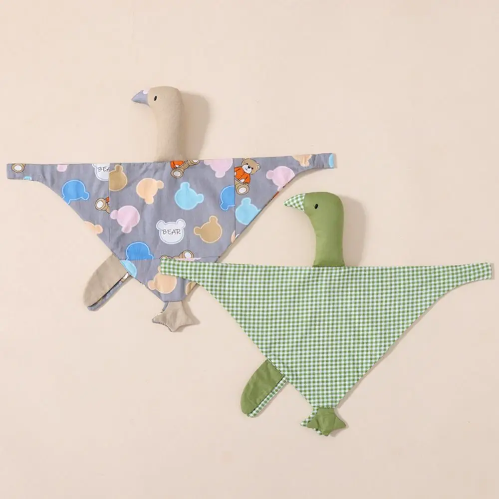 Puur katoenen gansbabyslaapzwaan Rustgevend kussen Pasgeboren speekselhanddoek Comfortabele gevulde ganzen Snuggle