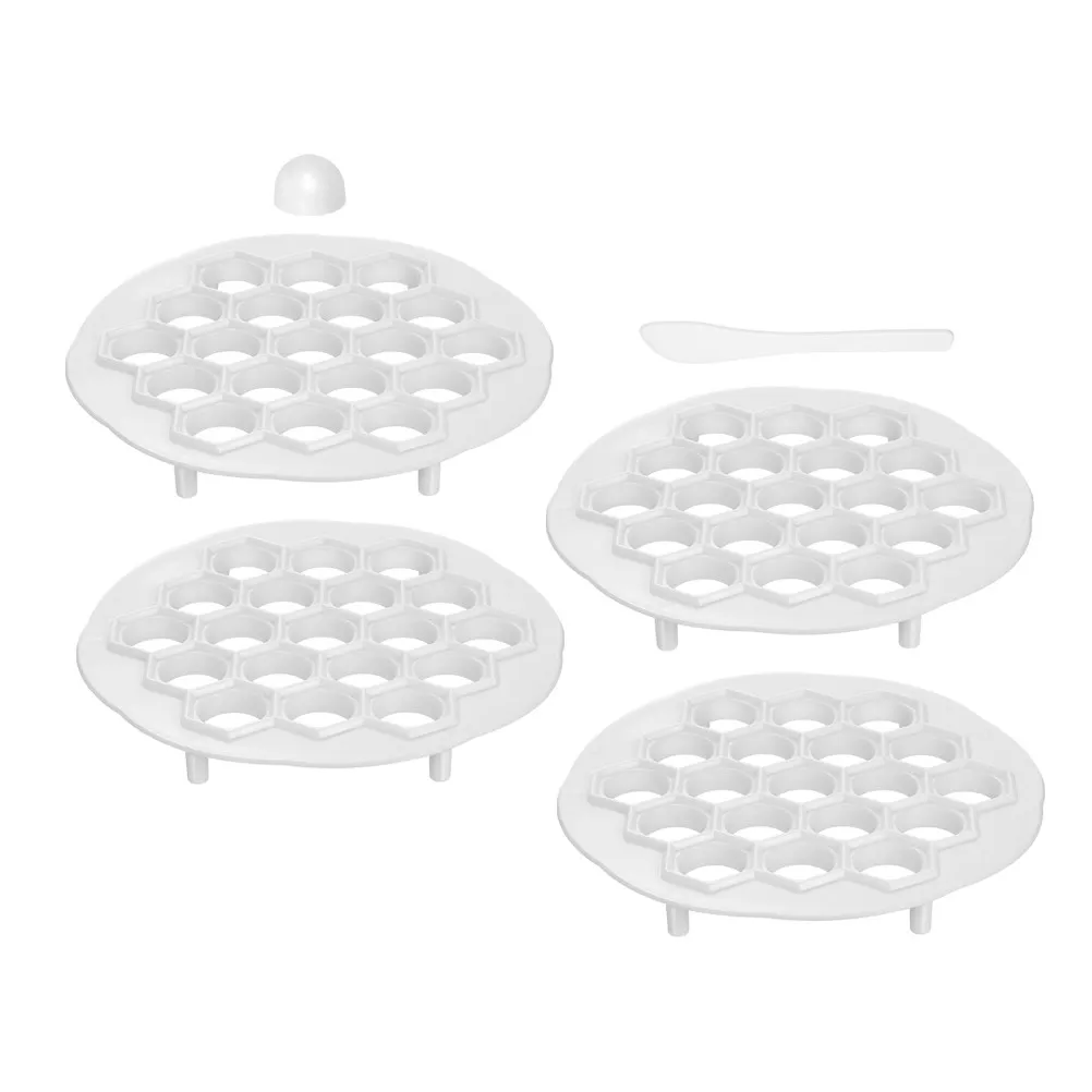 4Sets Dumpling Maker Kitchen Tool Easy Press for Homemade Dumplings Russian Ravioli Pierogi Mold Dough Tool Dumpling Maker Press