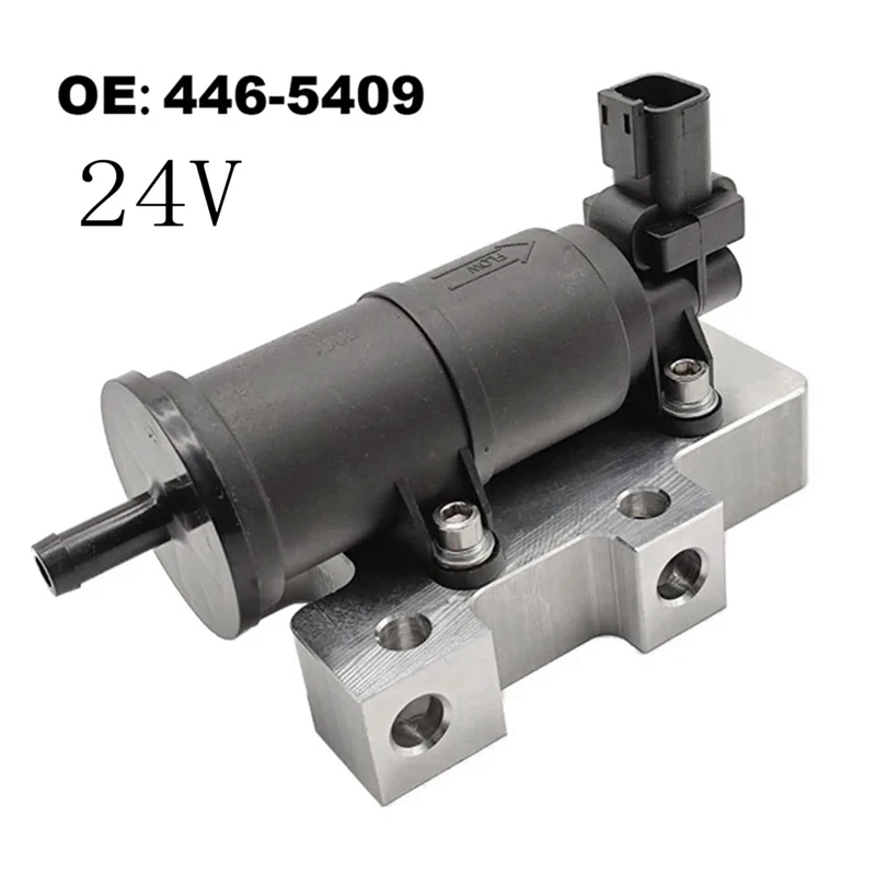 24V Fuel Transfer Pump 446-5409 4465409 Compatible For Caterpillar CAT C4.4 C6.6 C7.1 312E 312F 313F 924K 930K 938K Parts