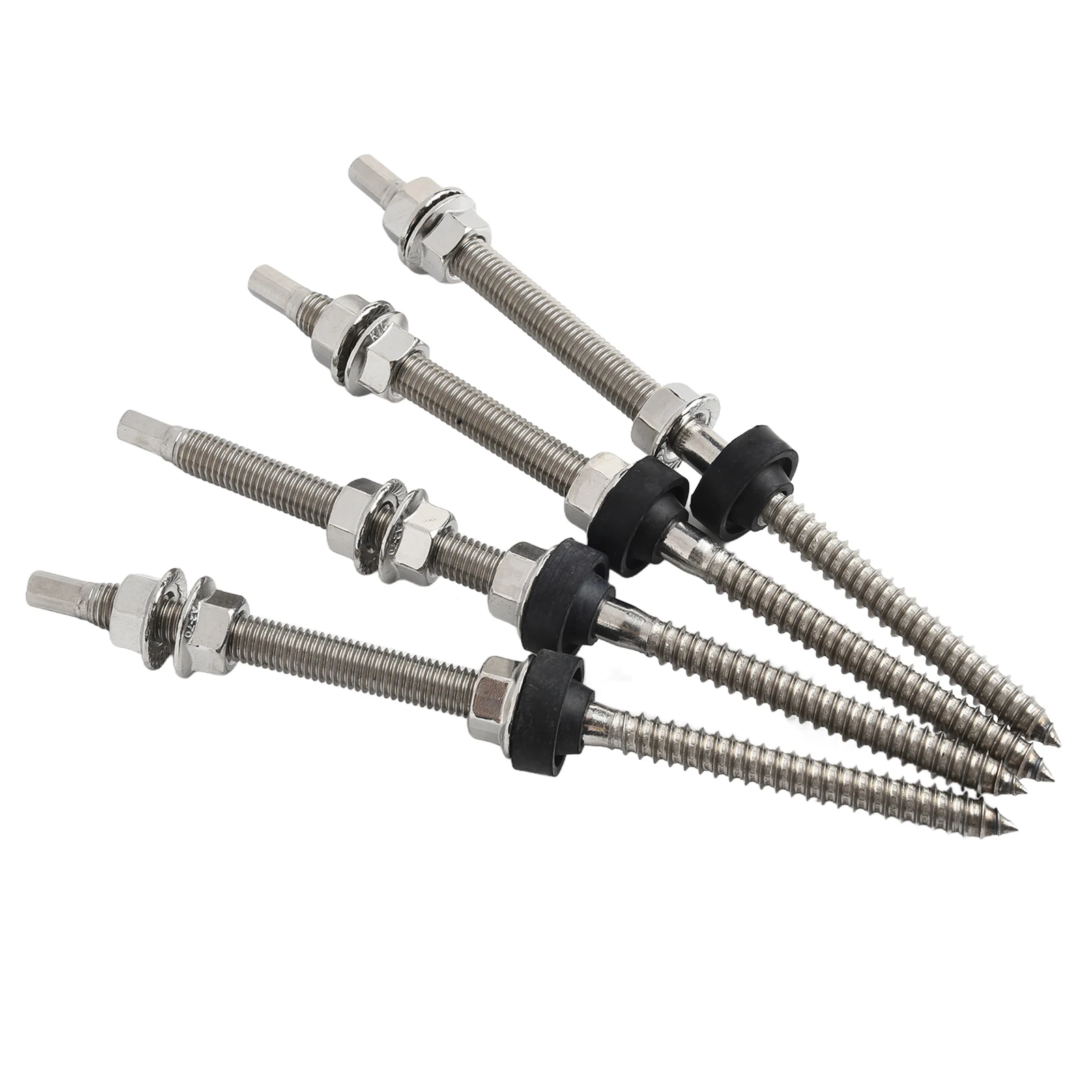 Brackets Pole Screws stainless Steel 200 250mm Sliver L Angle Roof Fixture Sheet Metal Trapezoidal Aluminium Alloy