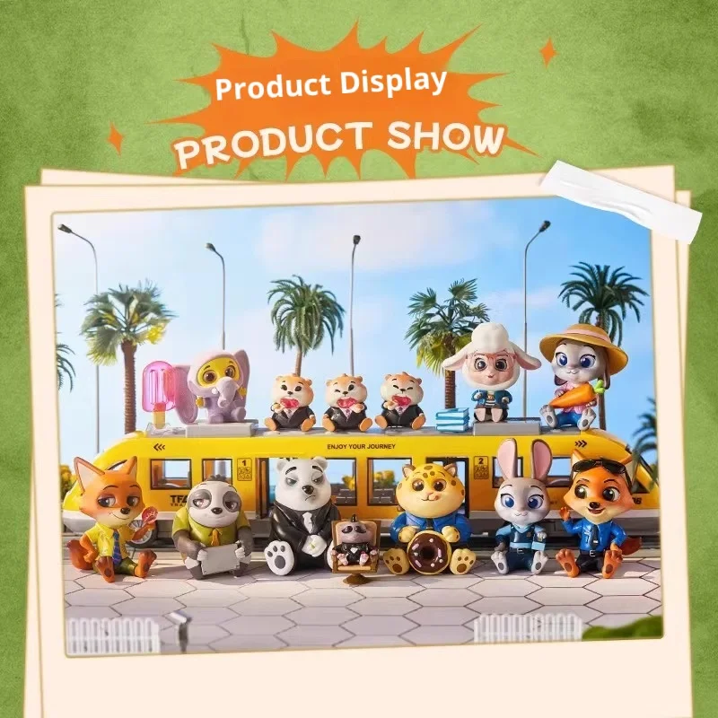 سلسلة ديزني زوتوبيا تكون جيدة والجلوس صندوق أعمى التماثيل لطيف شخصية الحرف اليدوية ديكور سطح المكتب الحلي القابلة للجمع