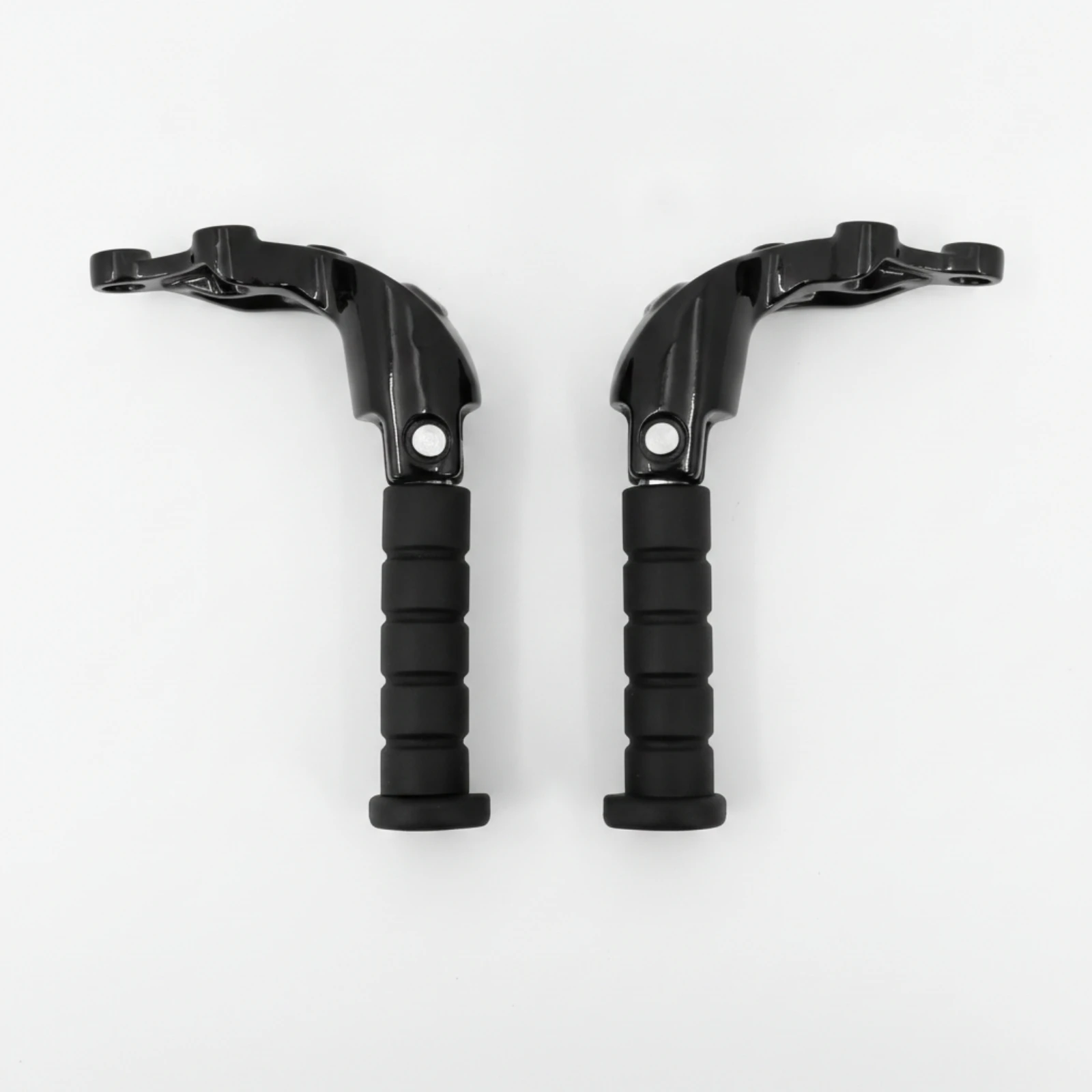 Motorcycle Passenger Foot Pegs Ribbed Motorcycle Foot Pegs with Hardware Rear Footrests Heavy-Duty Footrest Brackets