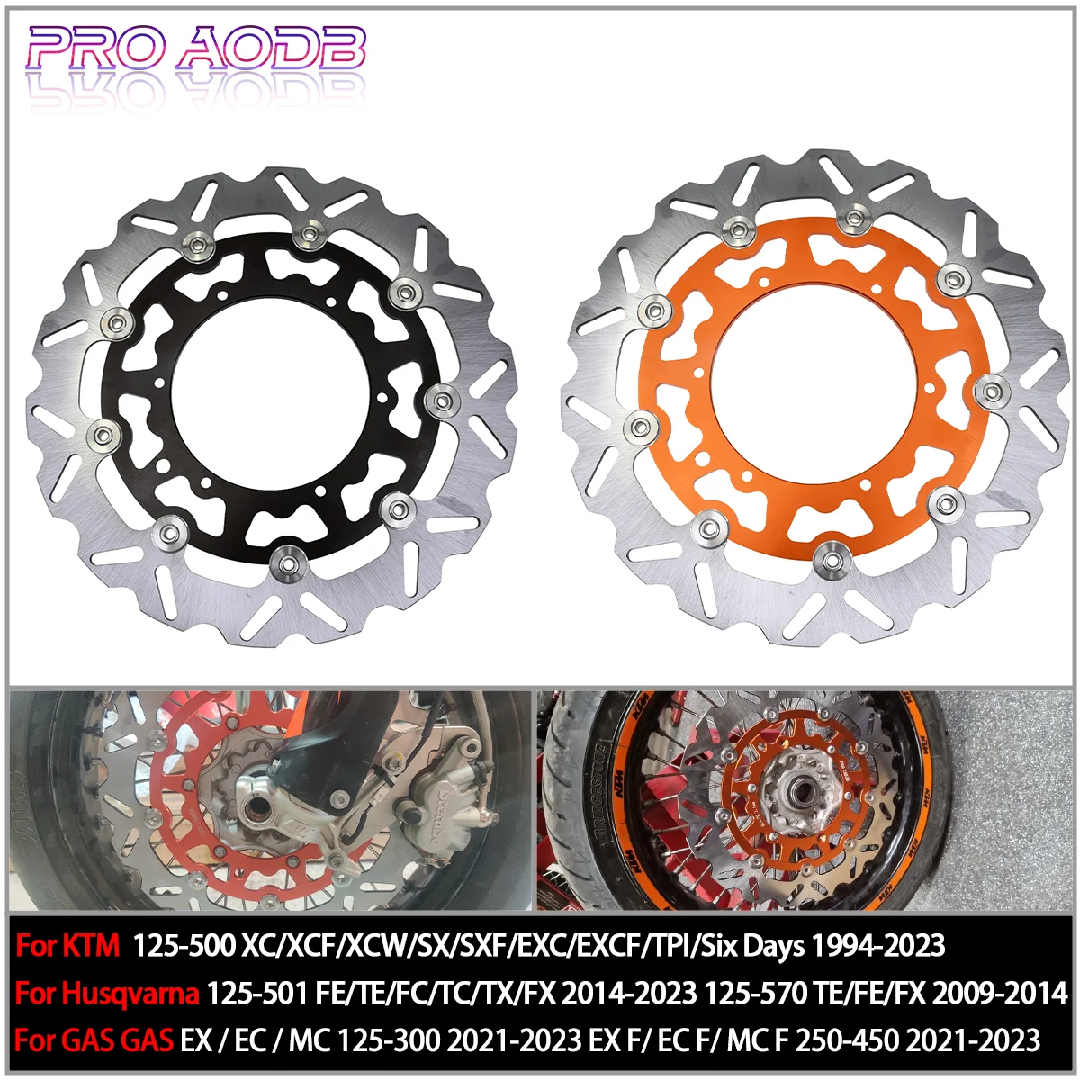 

320MM Oversize Front Floating Brake Disc Rotor YZF WRF YZ250 YZ250F YZ400F YZ450F WR250 WR250F WR400F WR450F Supermoto