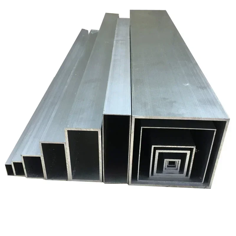 1 szt. 6063 aluminiowa pusta rura kwadratowa metalowa do domu DIY materiał na akcesoria do części modelu 10*10mm 20*20mm długość 400mm