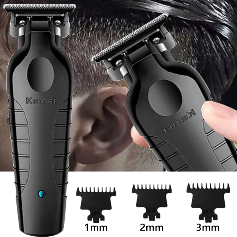 Kemei Electric Hair Trimmer Shaver Home Trimmers for Men Hair Clipper Professional Rechargeable Shavers Barber Cutting Machine