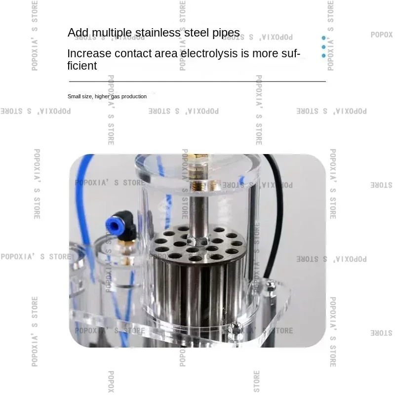 Apparecchiature di laboratorio elettrolizzatore d'acqua di separazione dell'idrogeno e dell'ossigeno di alta qualità a doppia uscita scienza popolare