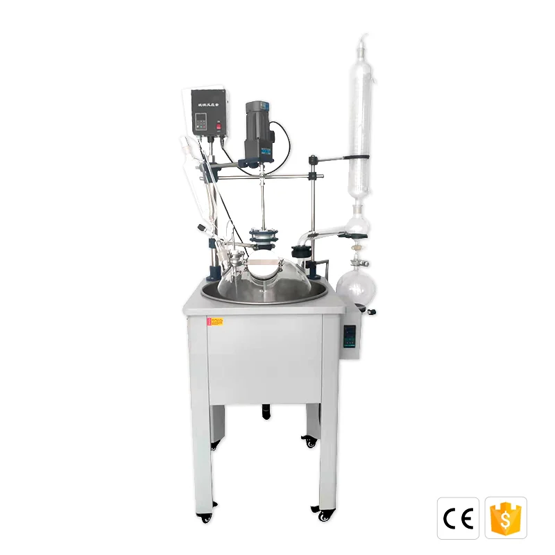 

Lab Equipment Jacket Glass Reactor 100L for Chemicals Laboratory