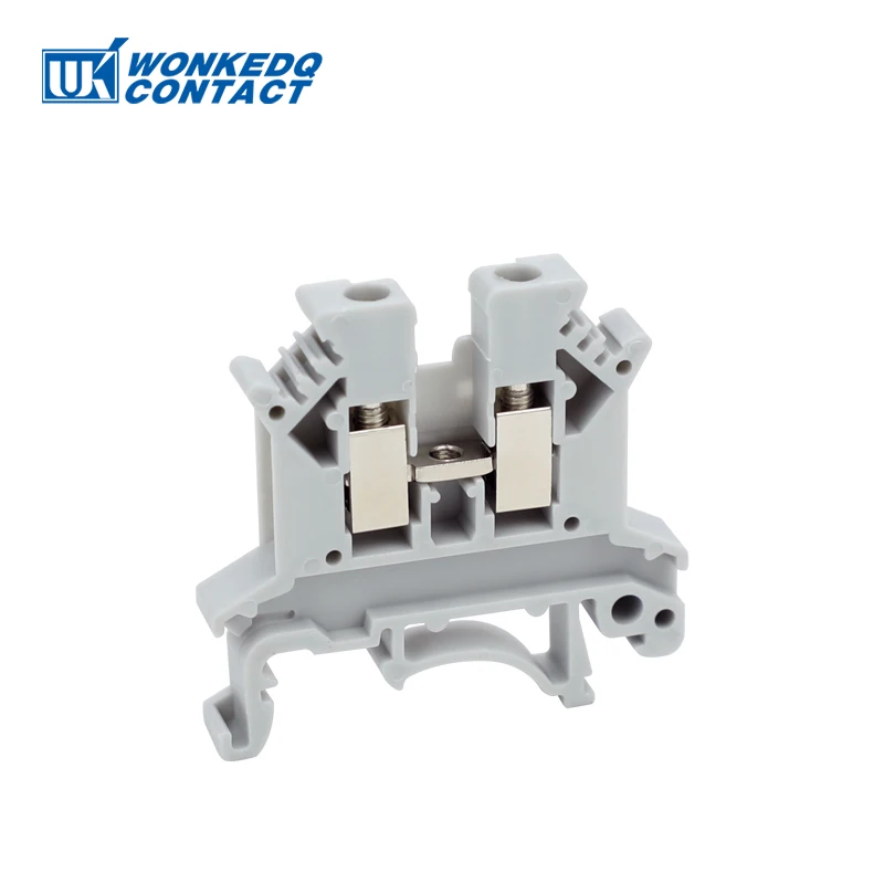 10Pcs UK 2.5 Terminal Block UK2.5B Screw Connection Connect Strip 2.5B 2.5mm² Cable Electrical Din Rail Wire Connector